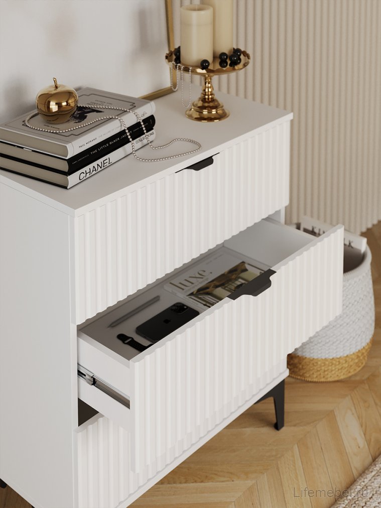 Комод ridberg andre 3Я белый / черный