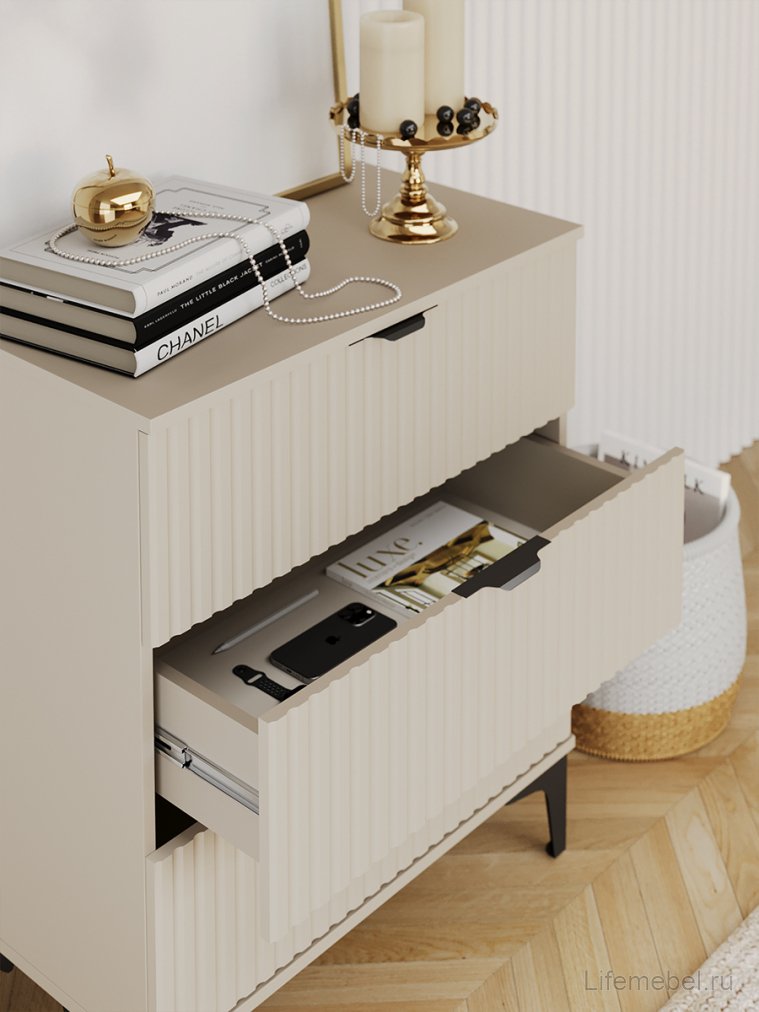 Комод ridberg andre 3Я кашемир / черный