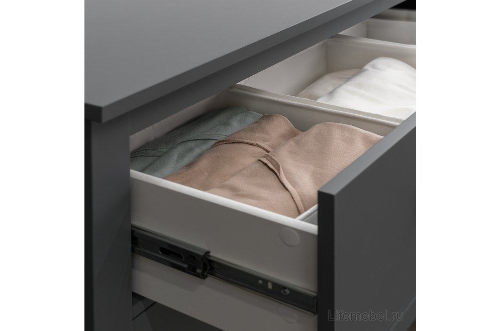 Комод Сага 3 ящика серый