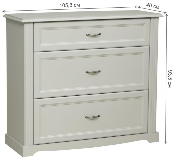 Комод Сохо 32.12 серый