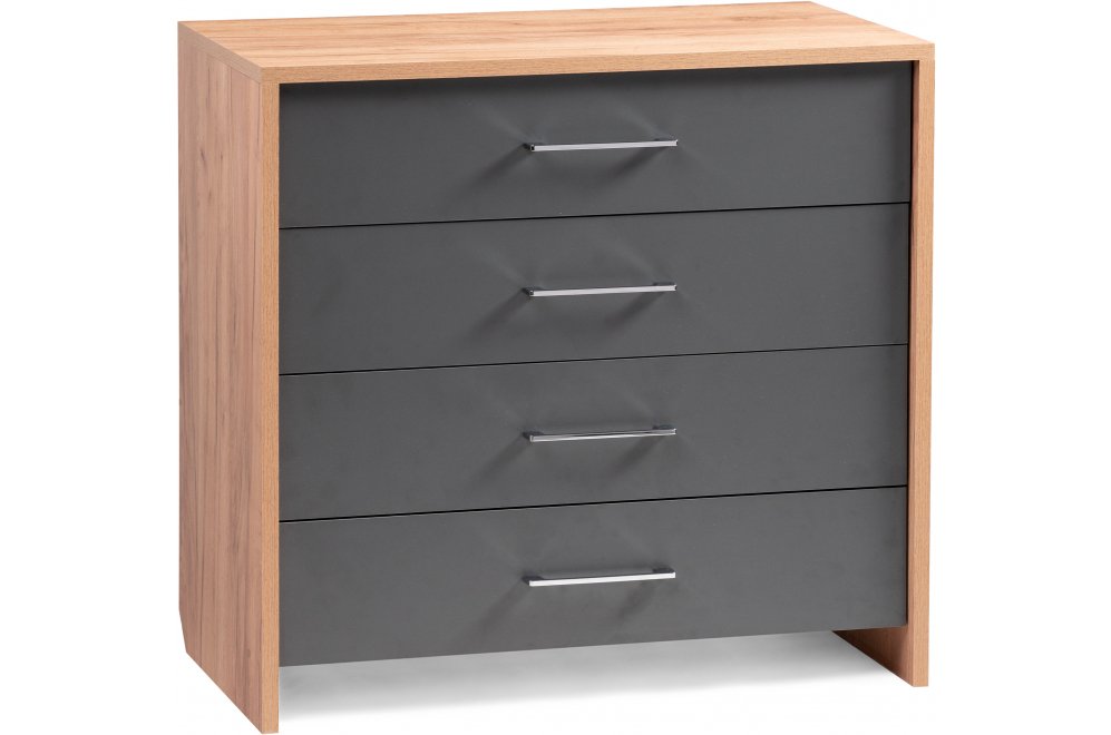 Комод Тхан дуб крафт золотой / антрацит