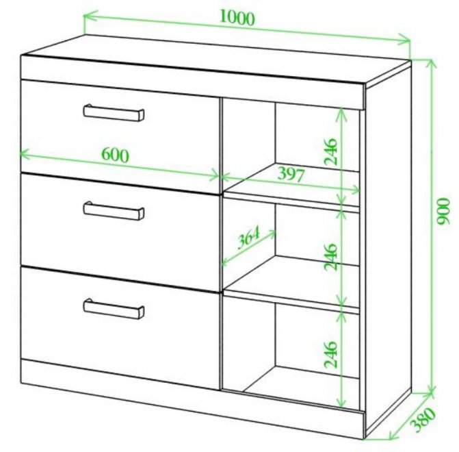 Комод Той 100 НБЕ нельсон / белый