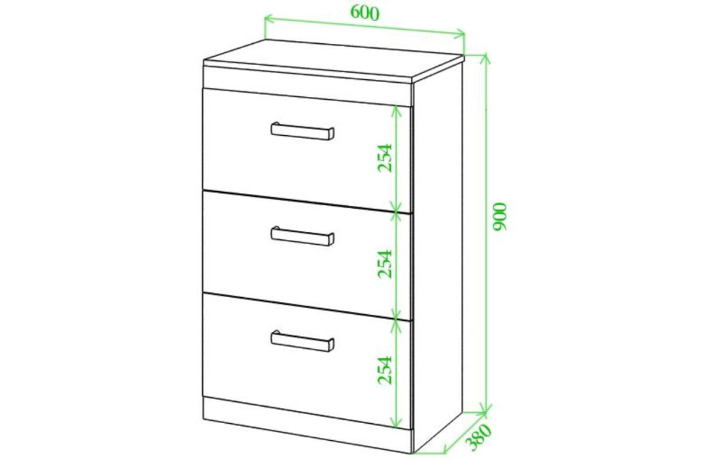 Комод Той 60 КБЕ карамель / белый