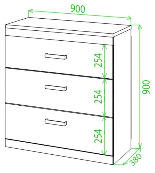 Комод Той 90 КК карамель / карамель
