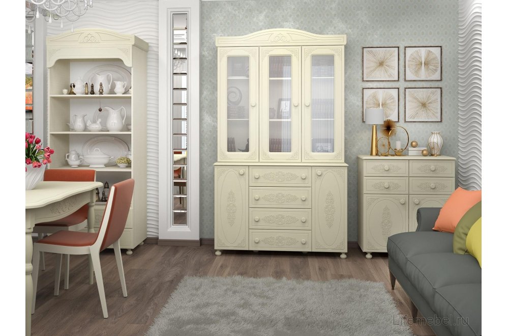 Комод Ассоль плюс АС-18 ваниль