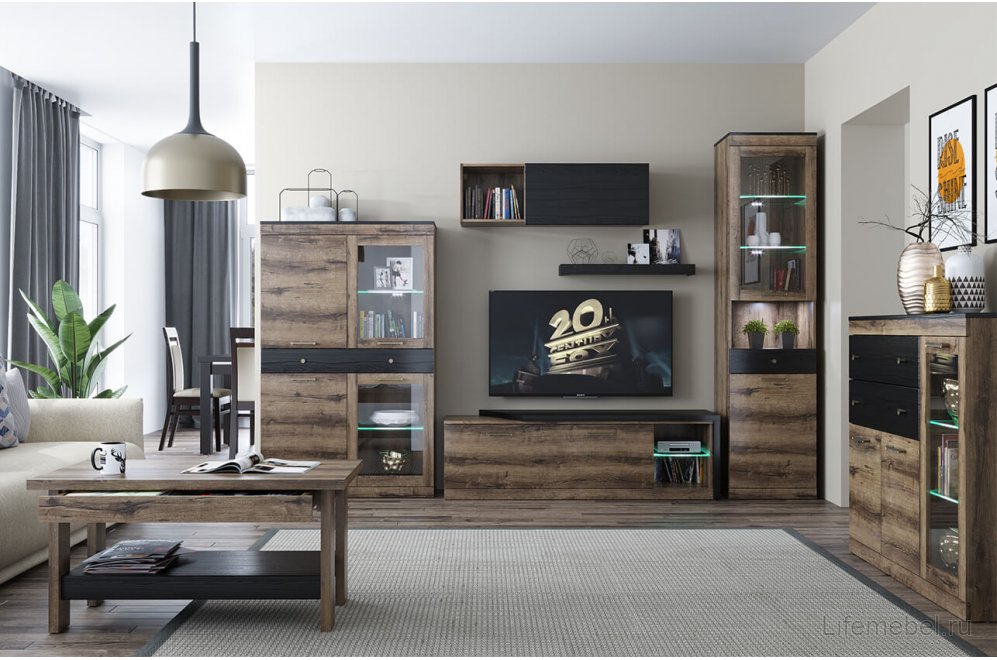 Комод Джаггер 1V2D2S дуб монастырский