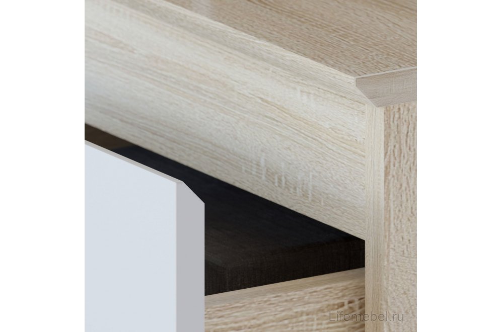 Комод Т-4р дуб сонома / белый