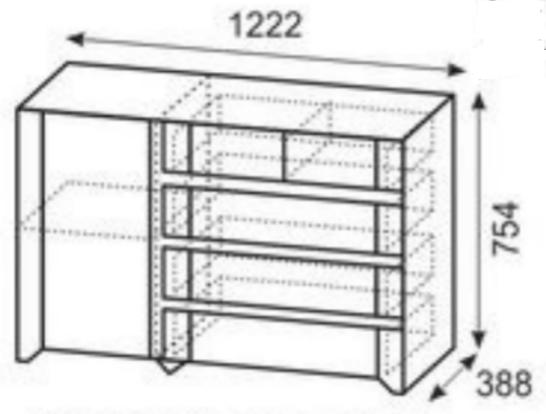 Комод Твист 11 молокай
