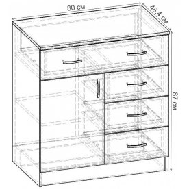 Комод Уют-2.13 К.065.800-01