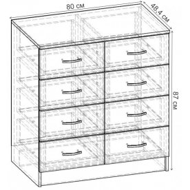 Комод Уют-2.2 К.054.800-01