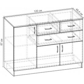 Комод Уют-3.10 К.077.1200-01