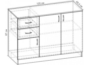 Комод Уют-3.12 К.079.1200-01