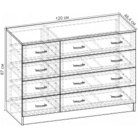 Комод Уют-3.1 К.068.1200-01