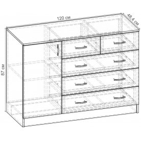Комод Уют-3.4 К.071.1200-01