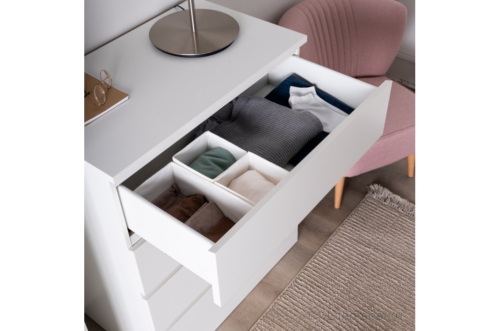 Комод Варма Прайм 4 белый