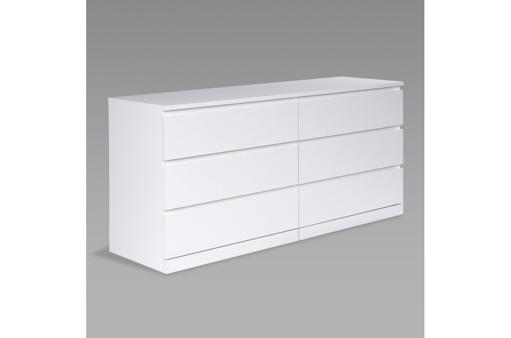 Комод Варма Прайм 6Д белый