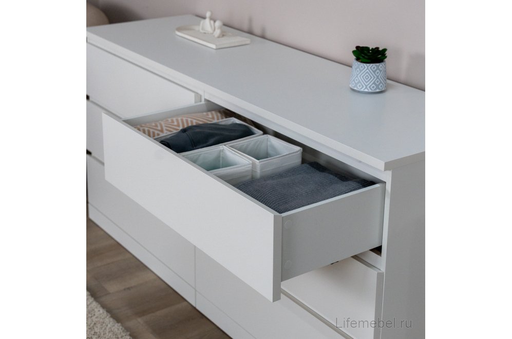 Комод Варма Прайм 6Д белый