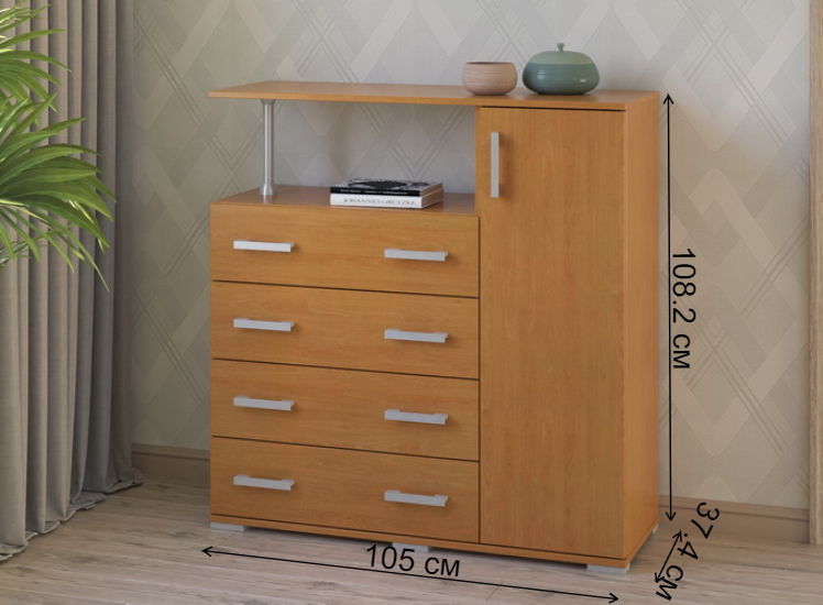 Комод Вента-10 груша правый