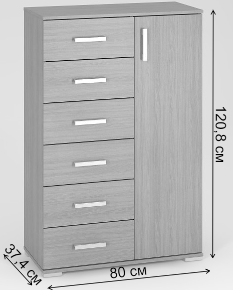 Комод Вента-26 дуб молочный