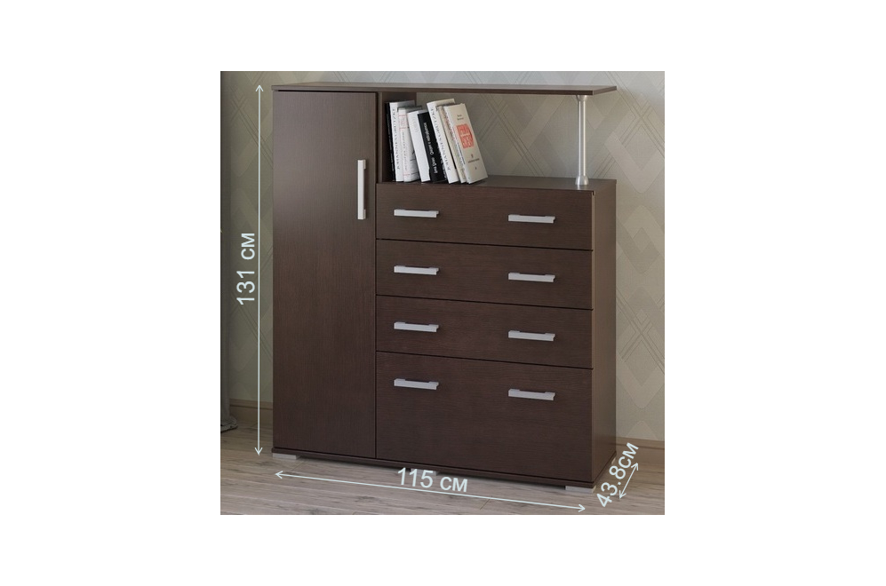 Комод Вента-9 венге левый