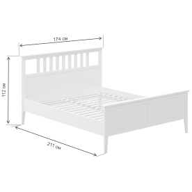Двухспальная кровать Leset Мира
