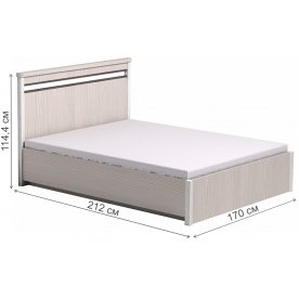 Двуспальная кровать Бриз З2.2  160x200 с ПМ