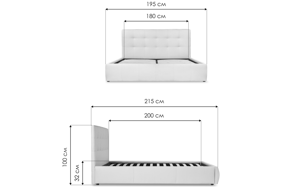 Двуспальная кровать Афродита-2 180х200 голубой велюр bingo lagоon