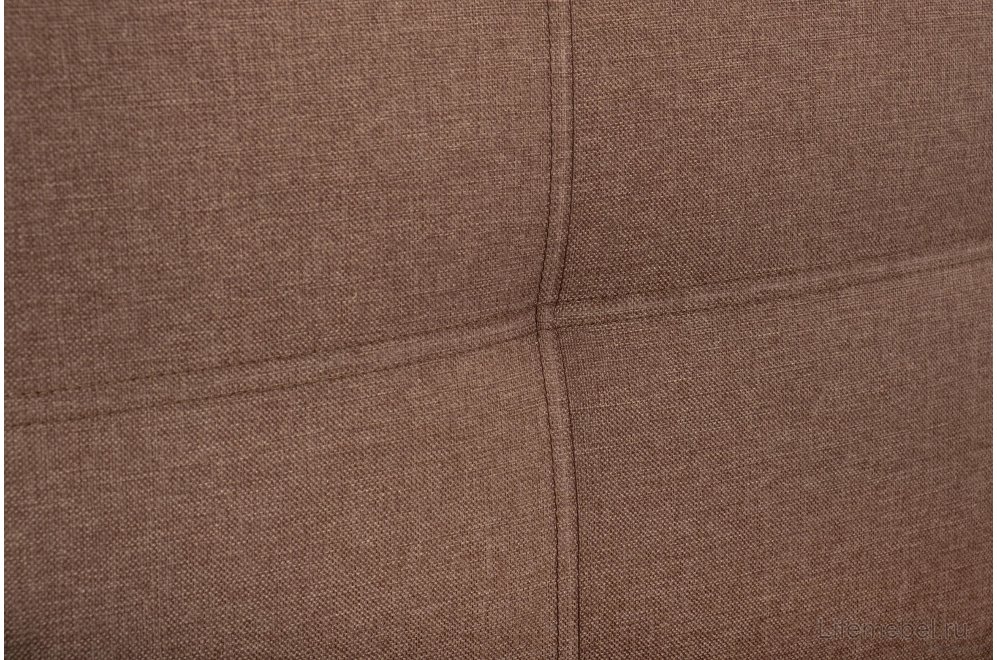 Двуспальная кровать Афродита 200х200 рогожка коричневая