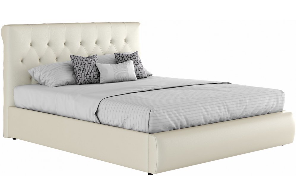 Двуспальная кровать Лавиния 160х200 белая