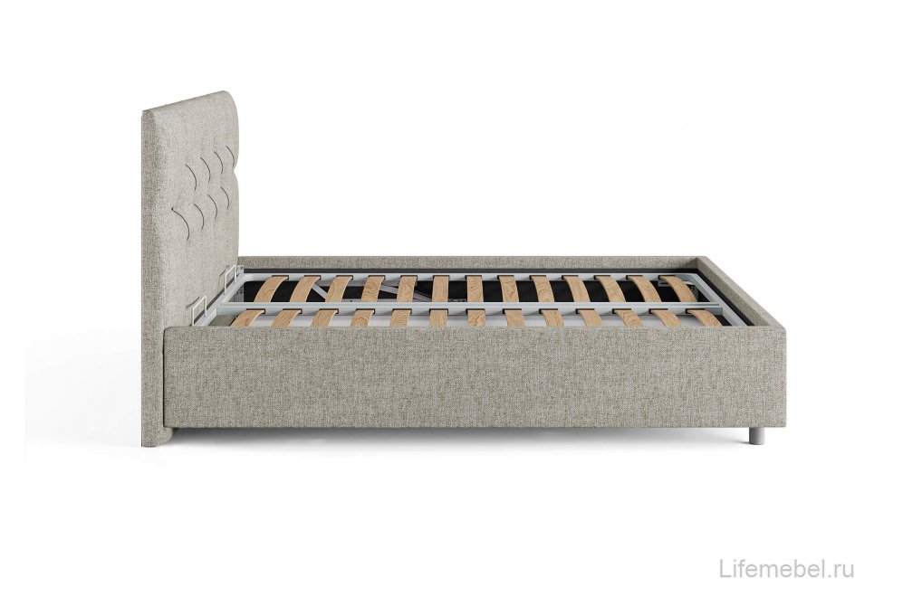 Двуспальная кровать Bari 180x200 с основанием бентли белый