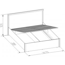 Двуспальная кровать Баухаус 2.2