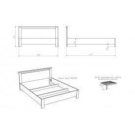 Двуспальная кровать Денвер