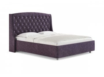 Двуспальная кровать Diamant лаванда микровелюр