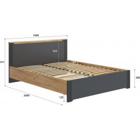 Двуспальная кровать Эмилия ЭЛ-30