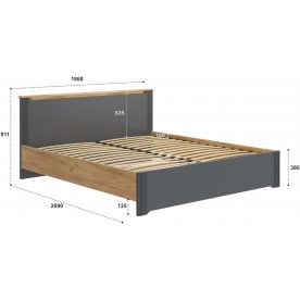 Двуспальная кровать Эмилия ЭЛ-31