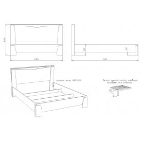 Двуспальная кровать Гарда