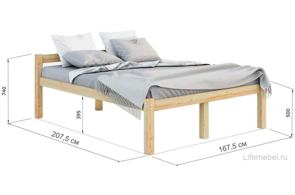 Двуспальная кровать Гор 160х200