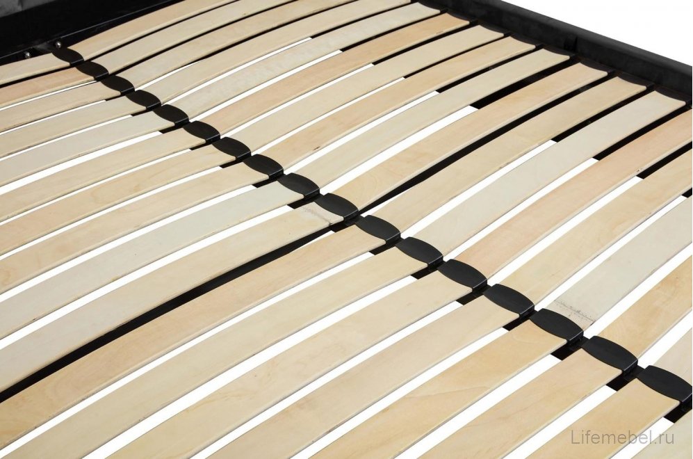 Двуспальная кровать Palazzo 160x200 серая