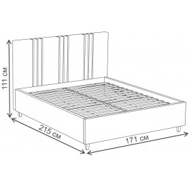 Двуспальная кровать Лиана