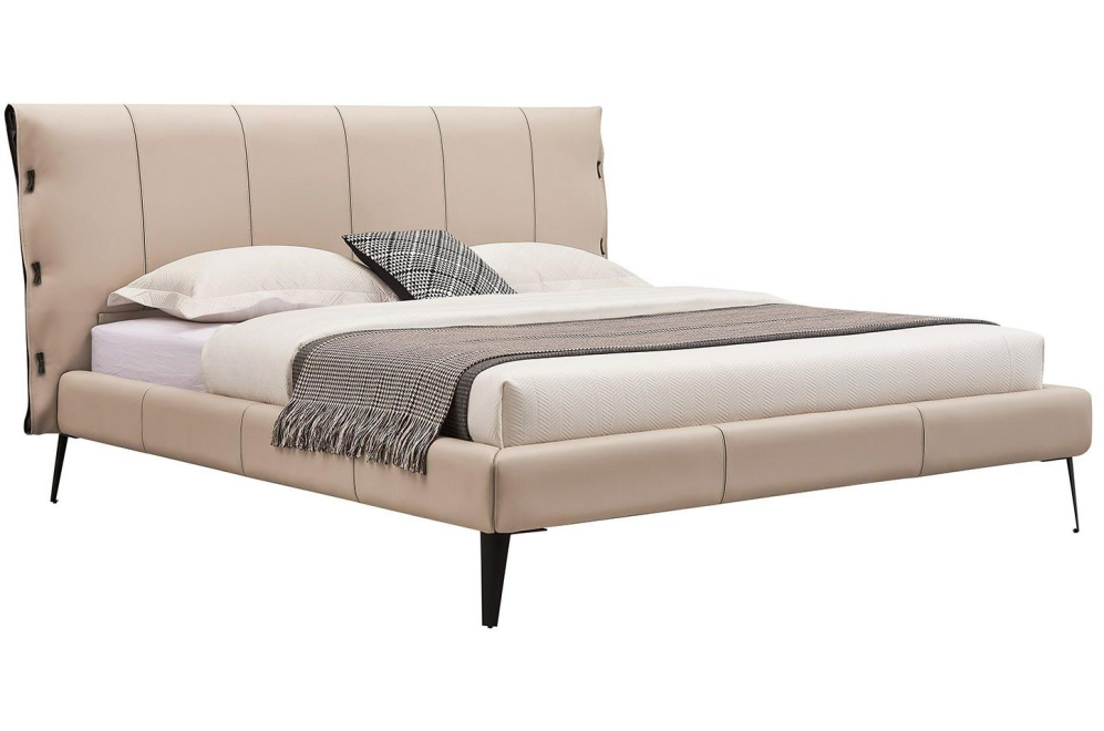 Двуспальная кровать GC1727 бежевая