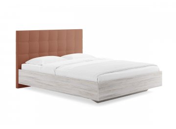 Двуспальная кровать Luiza терракотовый тедди