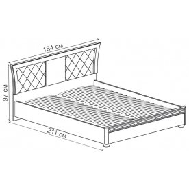 Двуспальная кровать Лючия №199