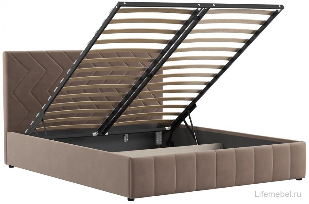 Двуспальная кровать Милана 160 с ПМ Лекко десерт