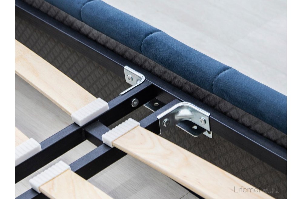 Двуспальная кровать Милана 160х200 с ПМ Лекко океан