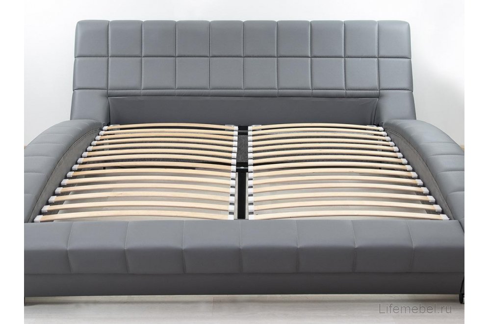 Двуспальная кровать Оливия 160х200 Н Марика 485 серый