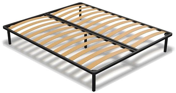 Двуспальная кровать с настилом ЛДСП Ричард РКР-3 160х200 орех