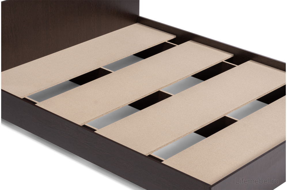 Двуспальная кровать Адайн 160х200 венге / венге