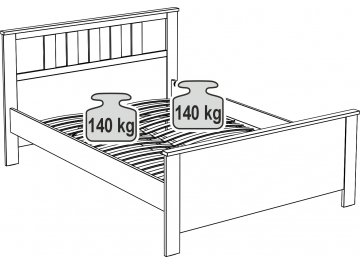 Двуспальная кровать Сага