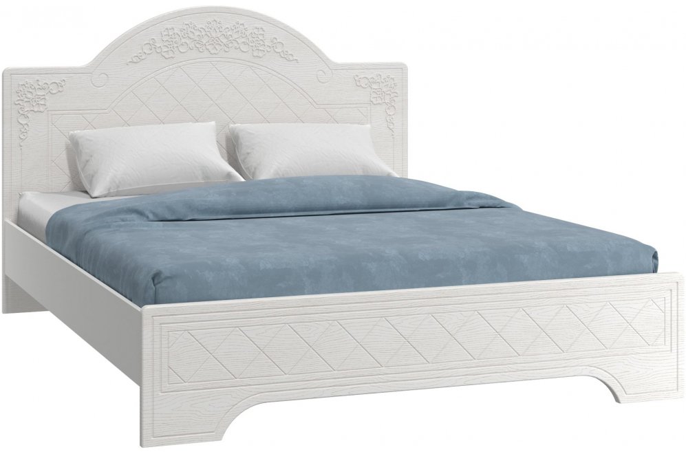 Двуспальная кровать Соня Премиум СО-323К 160х200 ясень патина