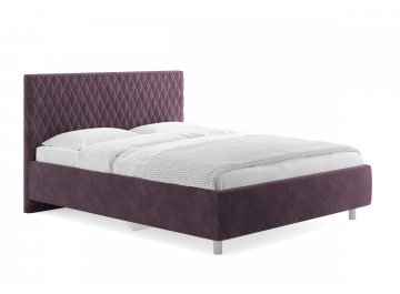 Двуспальная кровать Stella лаванда микровелюр